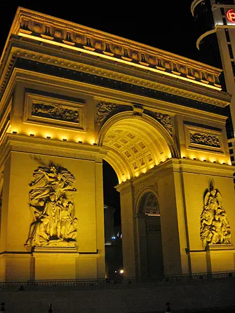 Arc de Triomphe in Paris Hotel in Las Vegas