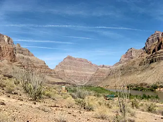 Grand Canyon blauwe lucht
