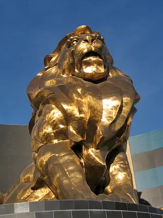 MGM leeuw in Las Vegas