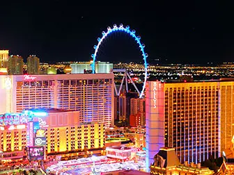 The LINQ High Roller in Las Vegas - Nacht