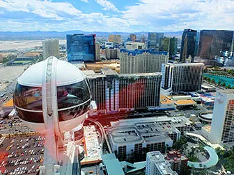 The LINQ High Roller in Las Vegas - Uitzicht