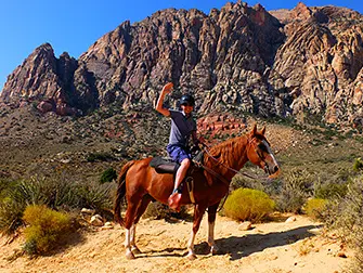 Paardrijden in Red Rock Canyon in Las Vegas